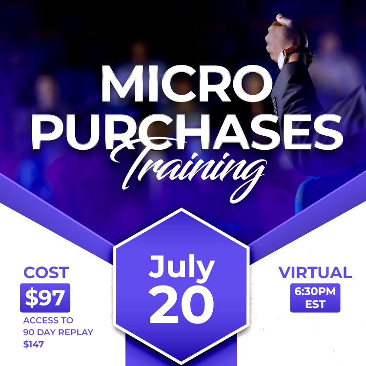 Micro Purchases Training Replay